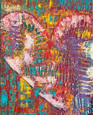Картина под названием "THE UNION" - Brigitte Parmentier, Подлинное произведение искусства, Акрил Установлен на Деревянная ра…