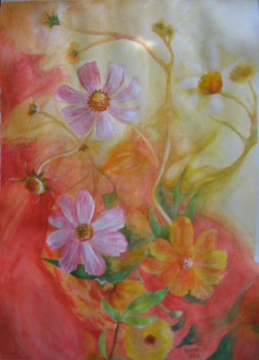 Pintura intitulada "Flowers" por Fernanda Costa, Obras de arte originais