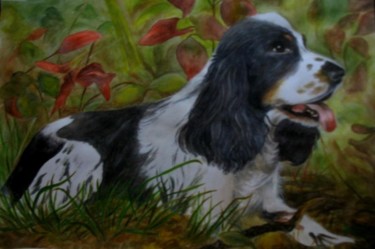 Pintura intitulada "Dog" por Fernanda Costa, Obras de arte originais