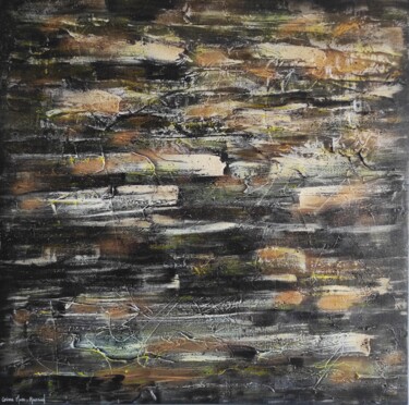 Painting titled "Ouragan" by Corinne Mure-Ravaud, Original Artwork, Acrylic