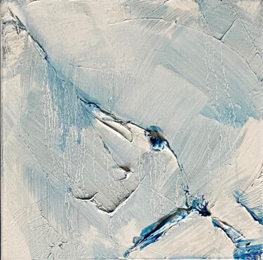 Peinture intitulée "2021-BLEU DE PRUSSE…" par Corine Sylvia Congiu, Œuvre d'art originale, Huile