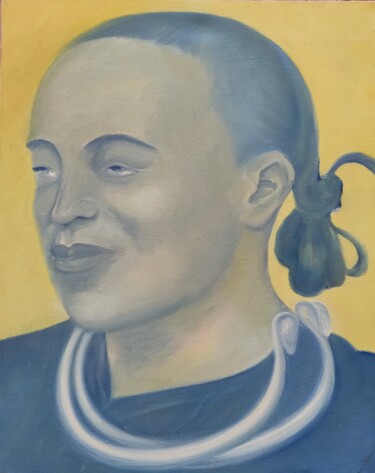 Pittura intitolato "Young Meo man, Thai…" da Corinne Courlet, Opera d'arte originale, Olio