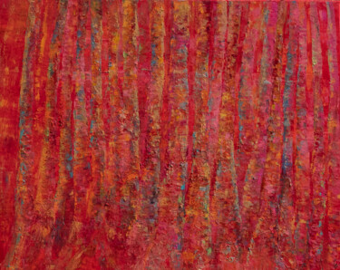 Картина под названием "L'Appel" - Corinne Foucouin, Подлинное произведение искусства, Масло Установлен на Деревянная рама дл…