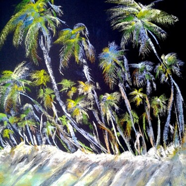 Schilderij getiteld "tropical venezuela" door Corinne Lanno, Origineel Kunstwerk, Pastel