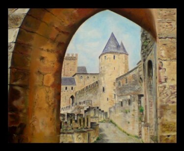Malarstwo zatytułowany „Carcassonne” autorstwa Corinne Lanno, Oryginalna praca
