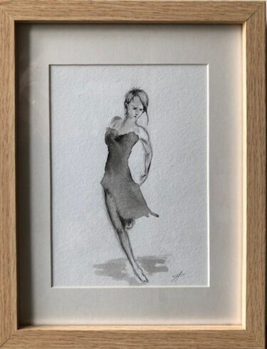 「Danse Paréidolie ab…」というタイトルの描画 Corinne Prévostによって, オリジナルのアートワーク, インク