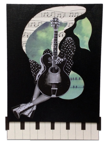 Collages titulada "Sound of music" por Corinne Of The Wood, Obra de arte original