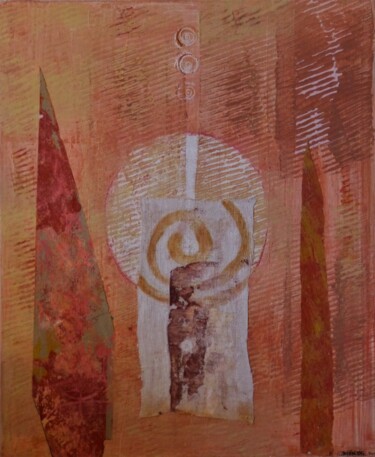 Malerei mit dem Titel "femme-en-lumiere.jpg" von Corinne Semenutine, Original-Kunstwerk, Acryl