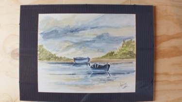 Painting titled "aquarelle-bateau.jpg" by Corinne Lasséré, Original Artwork, Watercolor