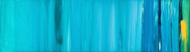Malarstwo zatytułowany „Field of blue - Cha…” autorstwa Cornelia Petrea, Oryginalna praca, Akryl Zamontowany na Drewniana ra…