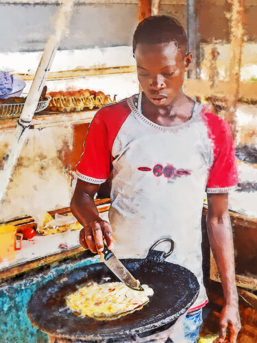 Pintura intitulada "Rolex" por Cornelius Mugabi, Obras de arte originais, Acrílico