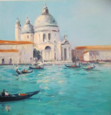 Peinture intitulée "Venise..." par Charles Cornil, Œuvre d'art originale, Huile