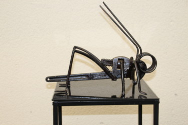 Sculpture intitulée "sauterelle.jpg" par Philippe Affagard, Œuvre d'art originale, Métaux