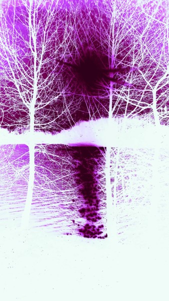 Photographie intitulée "Abstrait 1_sun" par Coyote Shah, Œuvre d'art originale
