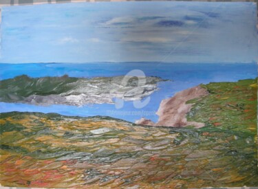 Painting titled "Ile Keller" by Colette Pennarun, Original Artwork, Oil