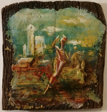 Painting titled "Vent d'été" by Dominique Sarrouy, Original Artwork, Oil