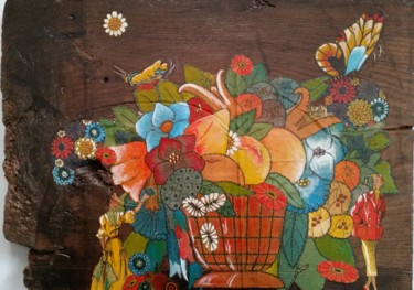 Painting titled "Bouquet" by Dominique Sarrouy, Original Artwork, Other
