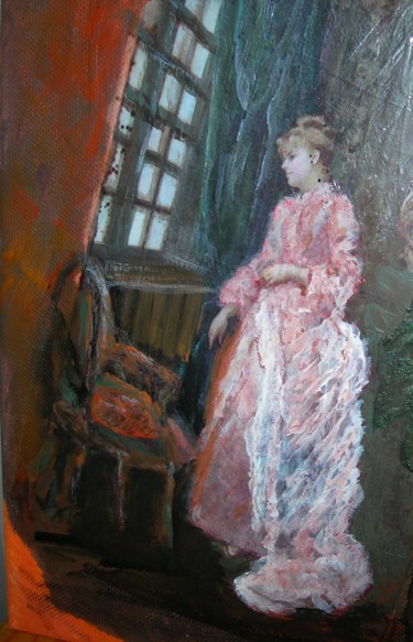 Pittura intitolato ""Madeleine Lemaire…" da Cristina Contilli, Opera d'arte originale, Acrilico