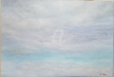 Painting titled "Cielos II. Evaporac…" by Cristina Del Rosso, Original Artwork, Oil