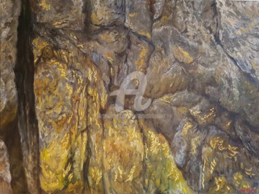 Peinture intitulée "Mina de oro II" par Cristina Del Rosso, Œuvre d'art originale, Huile
