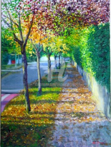 「Otoño (Autumn)」というタイトルの絵画 Cristina Del Rossoによって, オリジナルのアートワーク, オイル
