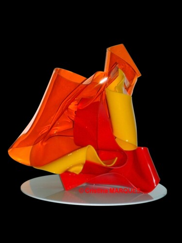 Scultura intitolato "Dog's Pyramid" da Cristina Marquès, Opera d'arte originale, Plastica