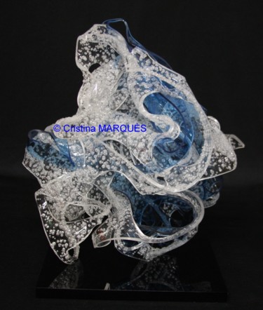 Sculptuur getiteld "Feather Star" door Cristina Marquès, Origineel Kunstwerk, Plastic
