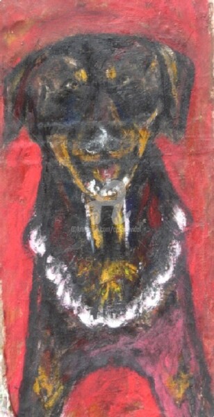 Dibujo titulada "Retrato de apolo" por Cristina Vidal, Obra de arte original