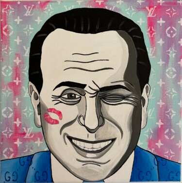Peinture intitulée "Silvio" par Crys, Œuvre d'art originale, Acrylique
