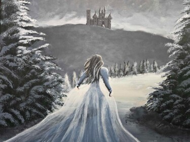 Картина под названием "Snow Princess" - Crystelle Reeves, Подлинное произведение искусства, Акрил