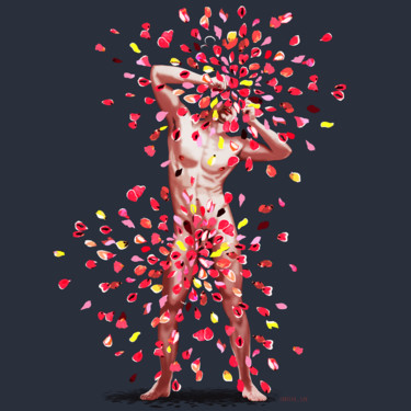 Digitale Kunst getiteld "Blossoming" door Christophe Szkudlarek, Origineel Kunstwerk, Digitaal Schilderwerk