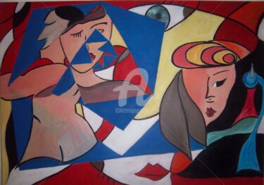 Painting titled "sentidos.jpg" by Elisa Cunha, Original Artwork, Acrylic