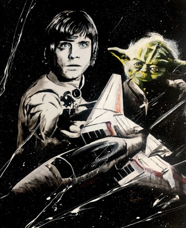 Pintura titulada "Star Wars" por Yvan Courtet, Obra de arte original, Acrílico