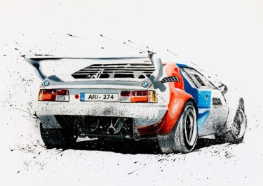 Pintura titulada "BMW M1" por Yvan Courtet, Obra de arte original, Acrílico