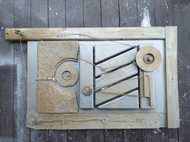 Sculptuur getiteld "The Guillotine of T…" door Alexey Nickolay, Origineel Kunstwerk, Metalen