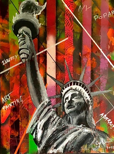 Pintura titulada "Pop art NY" por Cyrlo, Obra de arte original, Acrílico
