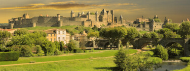 Photographie intitulée "Carcassonne" par Cyril Comtat, Œuvre d'art originale, Photographie numérique