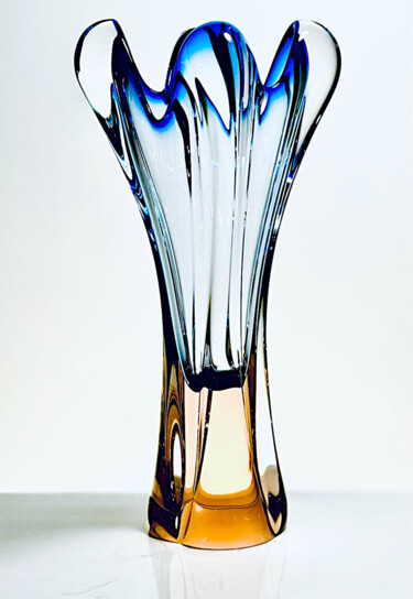 Σκίτσο με τίτλο "Sommerso Vase -Jose…" από Czech Art Glass, Αυθεντικά έργα τέχνης, Πίνακας τέχνης