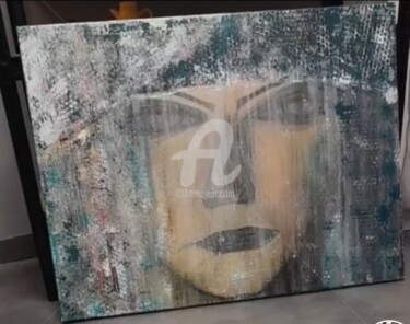 Painting titled "Mary" by D. Art, Original Artwork, Acrylic Mounted on Wood Stretcher frame