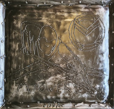"M Power" başlıklı Tablo D.S.A.Rt tarafından, Orijinal sanat, Metaller Metal üzerine monte edilmiş