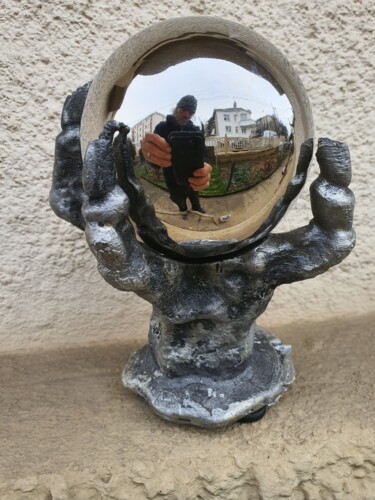 Sculpture titled "La Griffe de la Nuit" by D.S.A.Rt, Original Artwork, Aluminium