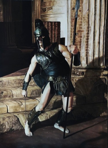 Pittura intitolato "Achille" da Stefano D'Acunto, Opera d'arte originale, Olio