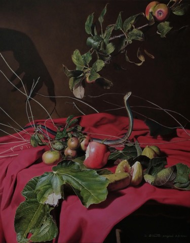Картина под названием "Superbia et luxuria" - Stefano D'Acunto, Подлинное произведение искусства, Масло