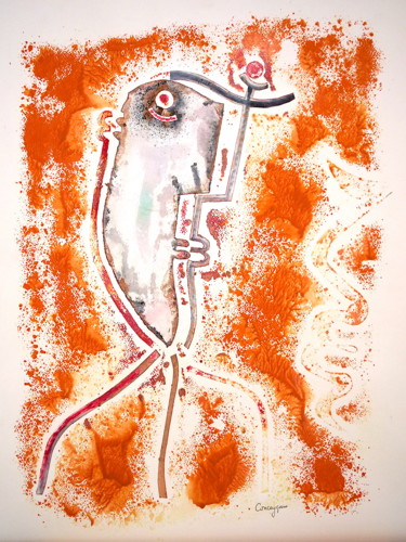 Картина под названием "92" - Conceycam, Подлинное произведение искусства, Рисунок распылителем краски
