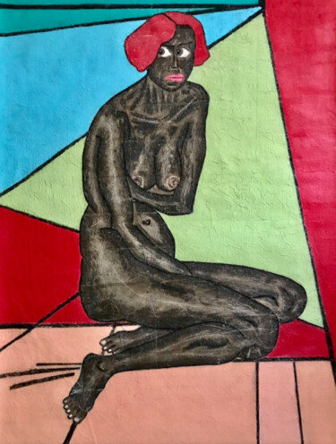 Schilderij getiteld "Féminin 2" door Conceycam, Origineel Kunstwerk, Acryl
