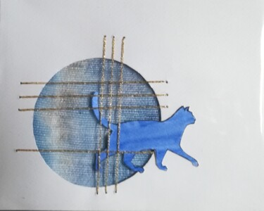 Collages intitolato "gatto-5.jpg" da Dade, Opera d'arte originale