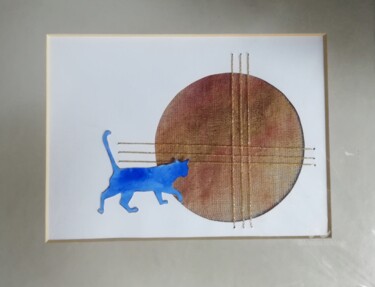 Collages intitolato "gatto11.jpg" da Dade, Opera d'arte originale