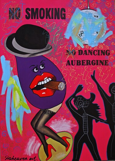 Peinture intitulée "Let's dance!" par Daheaven Art, Œuvre d'art originale, Huile Monté sur Châssis en bois