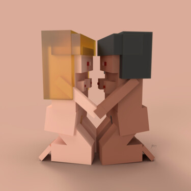 Arte digital titulada "Love" por Dajiù, Obra de arte original, Modelado 3D