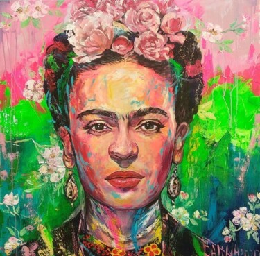 "FRIDA Rose" başlıklı Tablo Dalinina tarafından, Orijinal sanat, Akrilik